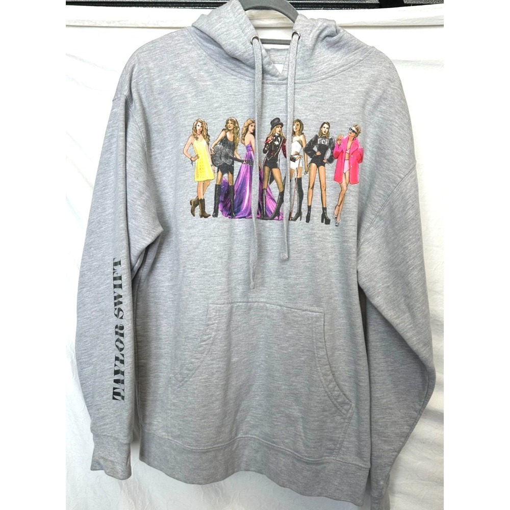 Taylor Swift Large Eras Hoodie Gray Images of Taylor Official Merch Store